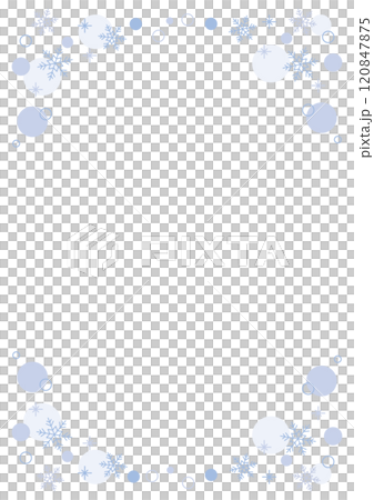 Snowflake frame blue simple polka dot vertical Snowflake frame blue simple polka dot vertical 120847875
