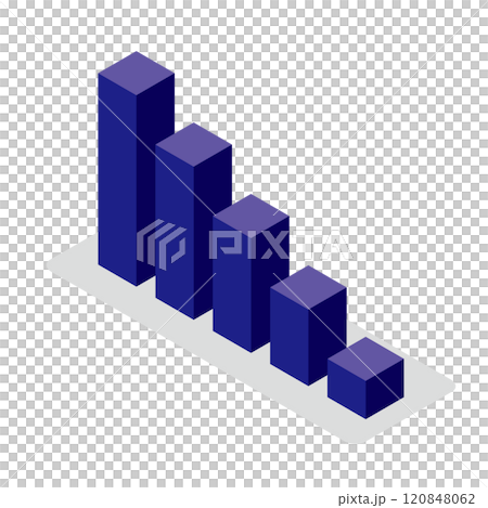 Graph Descending Isometric Graph Descending Isometric 120848062