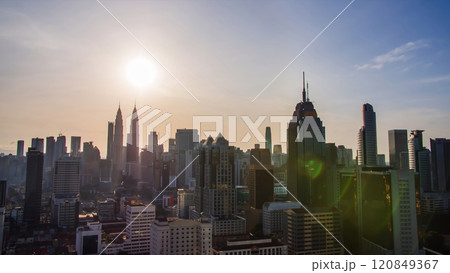 Beautiful sunrise in the capital of Malaysia kuala lumpur. 120849367