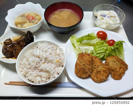 美味しいチキンカツの和定食 美味しいチキンカツの和定食 120850892