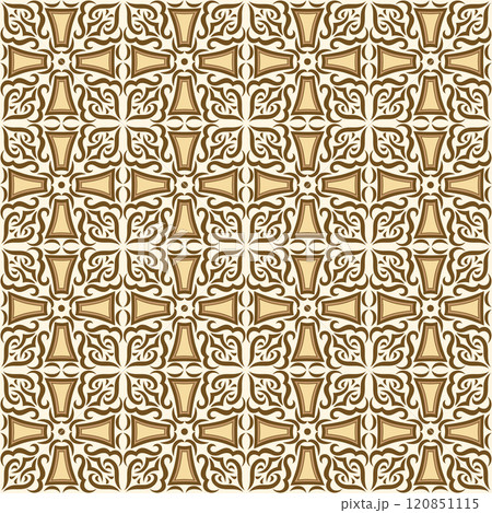 Arabic ceramic tile pattern. Traditional eastern decorative talavera. Arabic ceramic tile pattern. Traditional eastern decorative talavera. 120851115