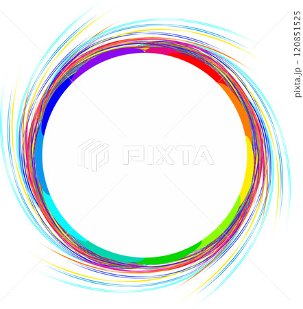 circle logo with colored strokes circle logo with colored strokes 120851525