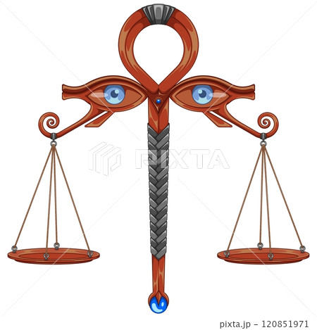 Egyptian Scales of the Judgement of Osiris Egyptian Scales of the Judgement of Osiris 120851971