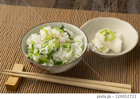 菜飯と蕪の浅漬け 菜飯と蕪の浅漬け 120852721