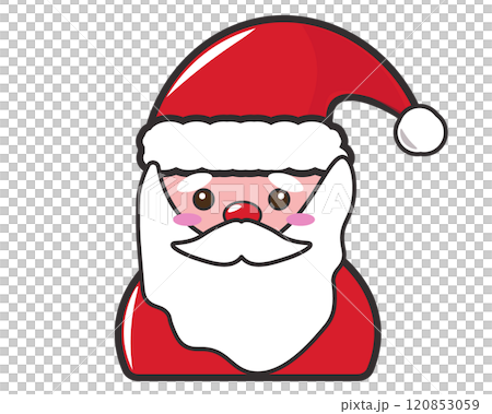 聖誕老人。鬆散的聖誕老人圖示。向量圖 120853059