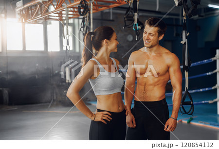Fitness Motivation Meet the Dynamic Duo Who Crushes Goals Together in the Gym with Enthusiasm Fitness Motivation Meet the Dynamic Duo Who Crushes Goals Together in the Gym with Enthusiasm 120854112