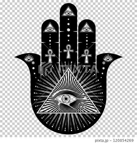 Hamsa protection symbol design 120854269