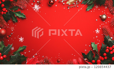 クリスマスの装飾のバックグラウンド001 120854437
