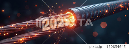 Cross section of high-voltage cable High quality photo 120854645
