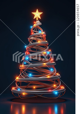 Cross section of high-voltage cable High quality photo 120854657