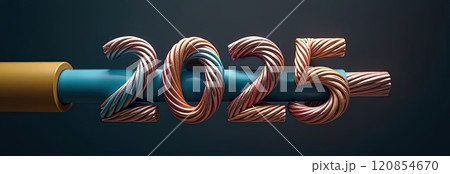 Cross section of high-voltage cable High quality photo 120854670