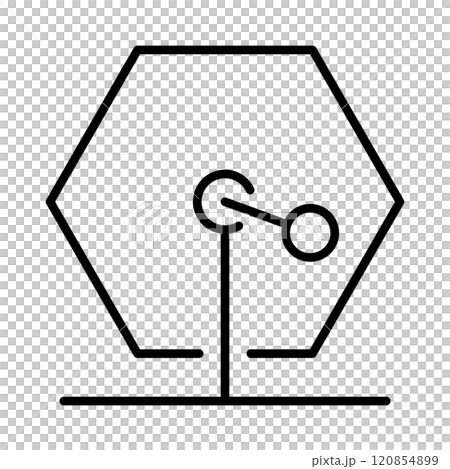 福引の線画アイコン 福引の線画アイコン 120854899