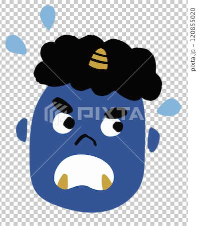 Simple setsubun blue demon vector illustration 120855020