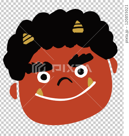 Simple setsubun red demon vector illustration 120855021