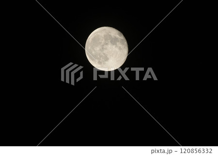 月齢16.0、長月十六夜の月 120856332