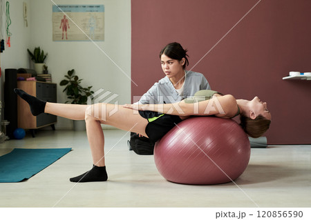 Assisting Physical Therapy Session for Injury Recovery 120856590
