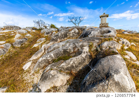 平尾台の秋景色・草紅葉　【福岡県北九州市】 120857784