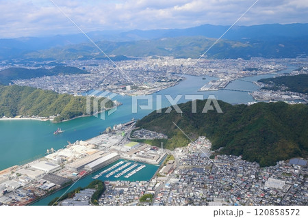 空撮した高知市 空撮した高知市 120858572