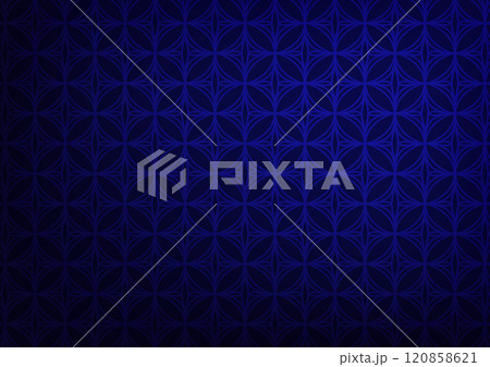 Dark blue square circle pattern background のイラスト素材 [120858621] - PIXTA