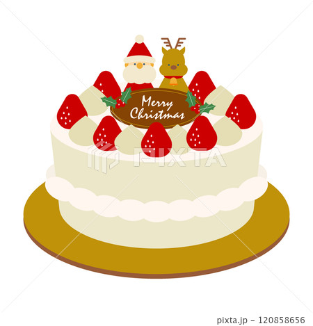 クリスマスケーキイラスト1 120858656
