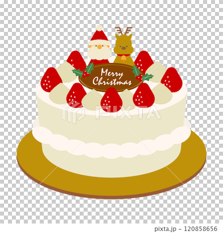 クリスマスケーキイラスト1 120858656