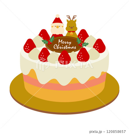 クリスマスケーキイラスト2 120858657