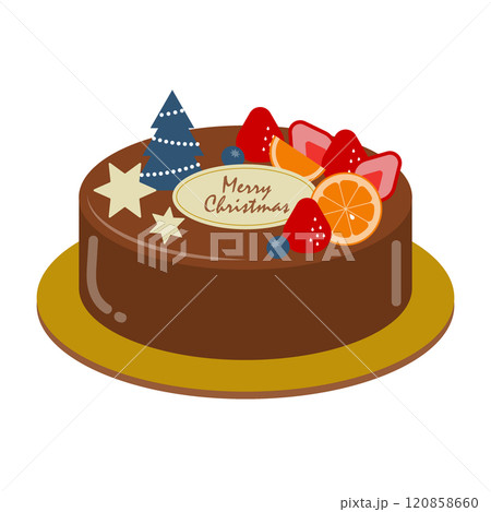 クリスマスケーキイラスト5 クリスマスケーキイラスト5 120858660