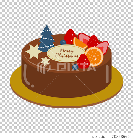 クリスマスケーキイラスト5 クリスマスケーキイラスト5 120858660