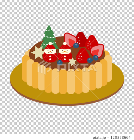 クリスマスケーキイラスト9 120858664