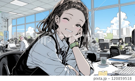 仕事が成功して喜びいっぱいのビジネスパーソン