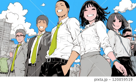 仕事が成功して喜びいっぱいのビジネスパーソン