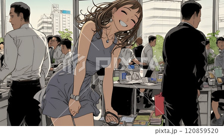 仕事が成功して喜びいっぱいのビジネスパーソン