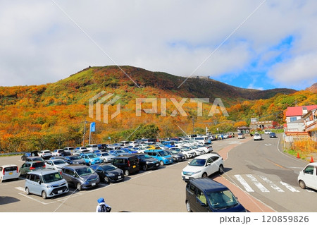 那須高原 大丸園地からの那須岳 那須高原 大丸園地からの那須岳 120859826
