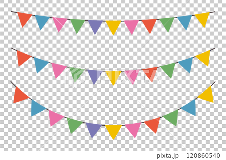 Colorful garland vector illustration 120860540