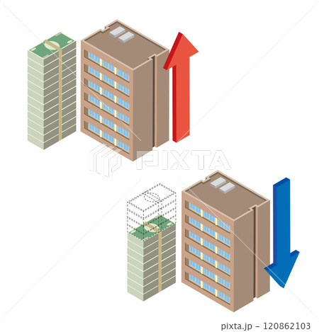 マンション価値の上昇と下落 120862103