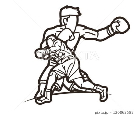 Group of Fighter Boxing Sport Boxer Fighting Battle Action Cartoon Graphic Vector Group of Fighter Boxing Sport Boxer Fighting Battle Action Cartoon Graphic Vector 120862585