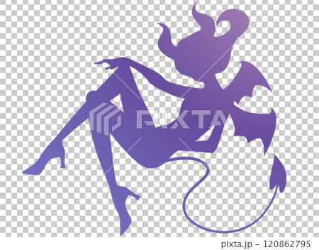 魅魔剪影圖 120862795