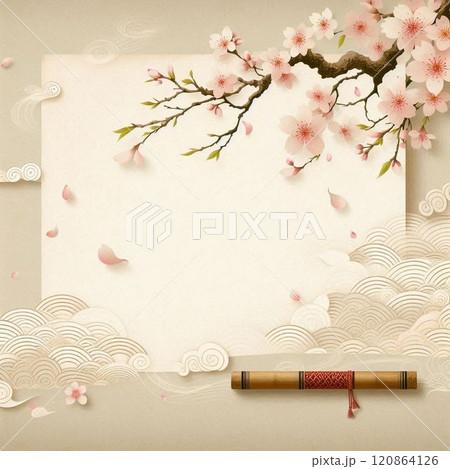 桜　サクラ柄　ソメイヨシノ 120864126