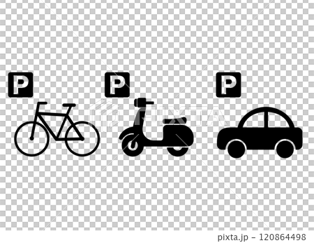 Parking icon set Parking icon set 120864498