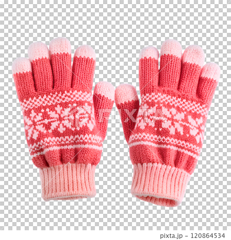 Winter and Christmas gloves on an isolated background Winter and Christmas gloves on an isolated background 120864534