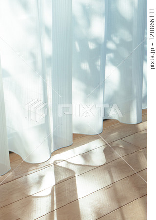 日の光が差すリビングの床 日の光が差すリビングの床 120866111