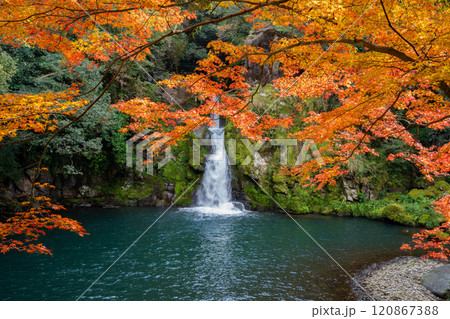 観音滝の紅葉の風景(さつま町) 観音滝の紅葉の風景(さつま町) 120867388