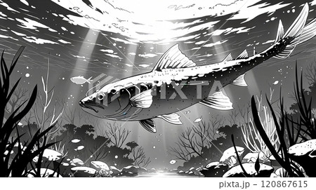 神秘の水底に住むナマズ_10 120867615