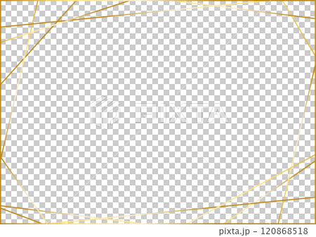 精緻的框架2，華麗的金色線條 120868518