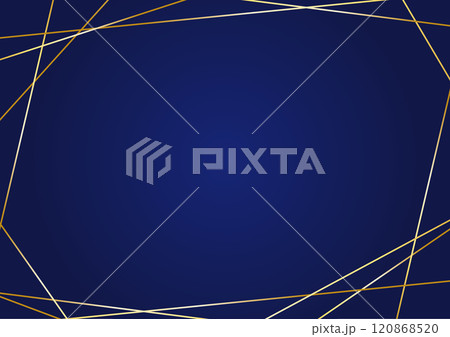 ゴージャスな金色ラインの華奢なフレームリッチな青色の背景 ゴージャスな金色ラインの華奢なフレームリッチな青色の背景 120868520