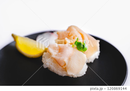 にぎり寿司　アイスランド貝 120869144
