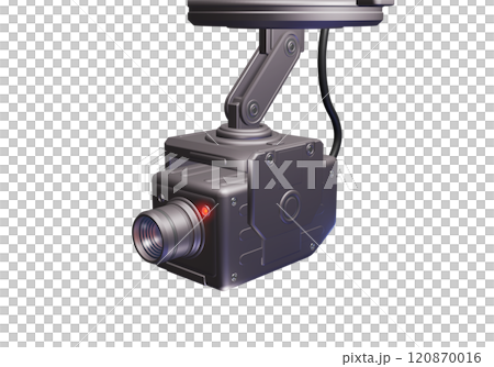 防犯イメージ (防犯カメラ/監視カメラ)透過素材 防犯イメージ (防犯カメラ/監視カメラ)透過素材 120870016