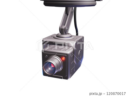 防犯イメージ （防犯カメラ／監視カメラ）透過素材 120870017