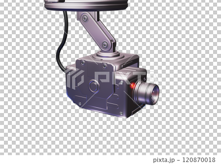 防犯イメージ (防犯カメラ/監視カメラ)透過素材 防犯イメージ (防犯カメラ/監視カメラ)透過素材 120870018