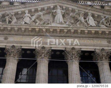 stock exchange building in new york 120870516